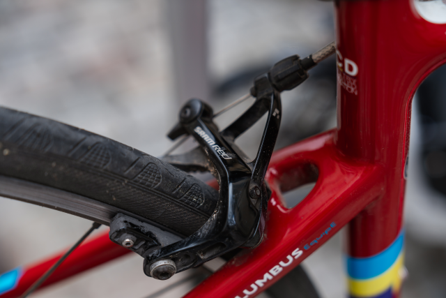 Frein SRAM Red sur vélo de route Cinelli